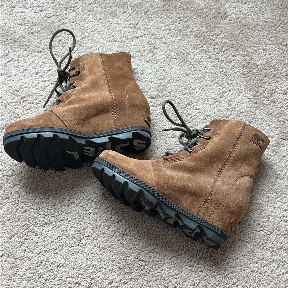 Sorel Joan Of Arctic Wedge Ii Men's Suede Lace-Up Ankle Boots